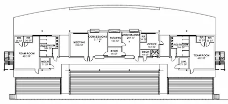Track & Field Concept Concession First Floor.